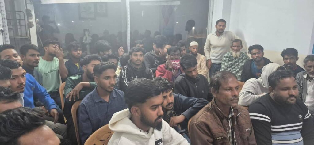 May be an image of one or more people, beard and crowd