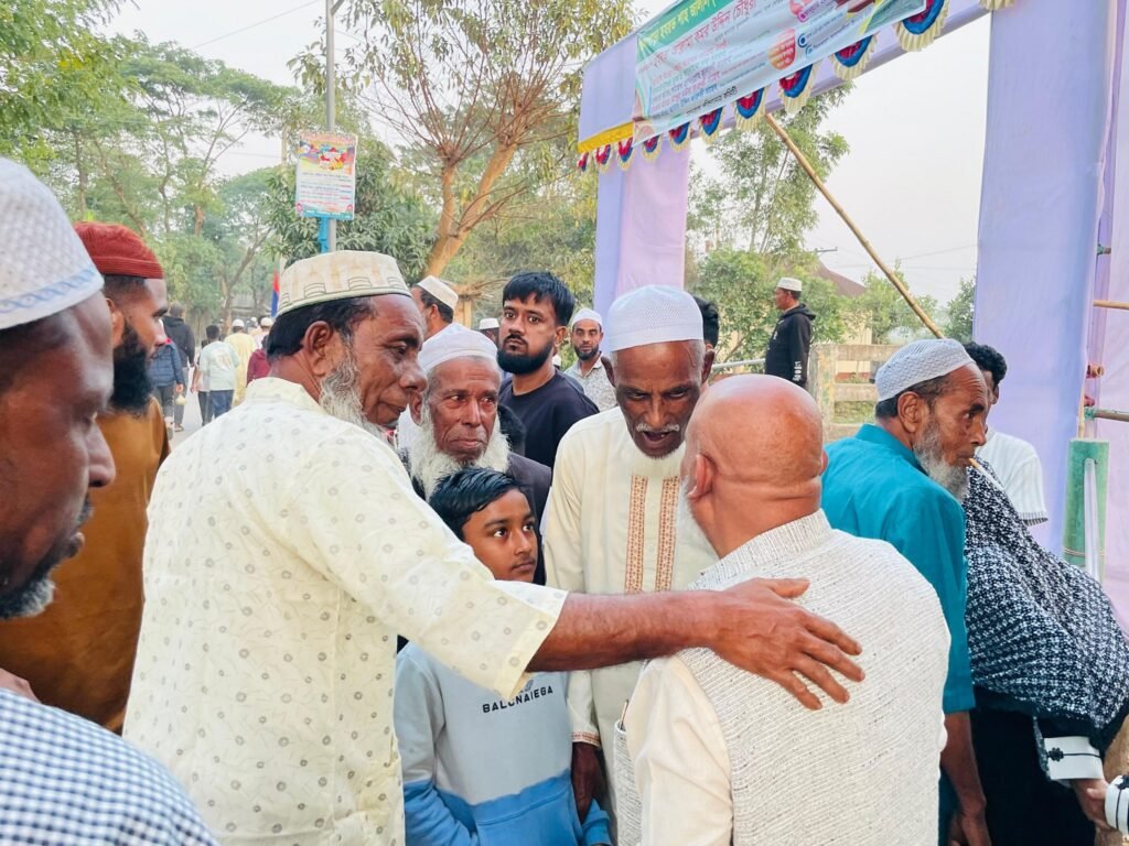 May be an image of one or more people, dais and text