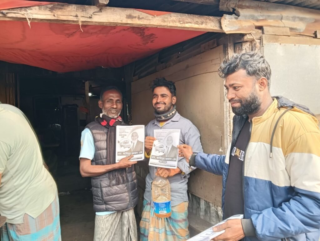 May be an image of one or more people and text