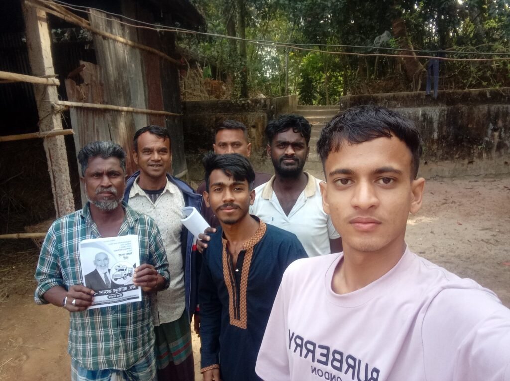 May be an image of one or more people and text