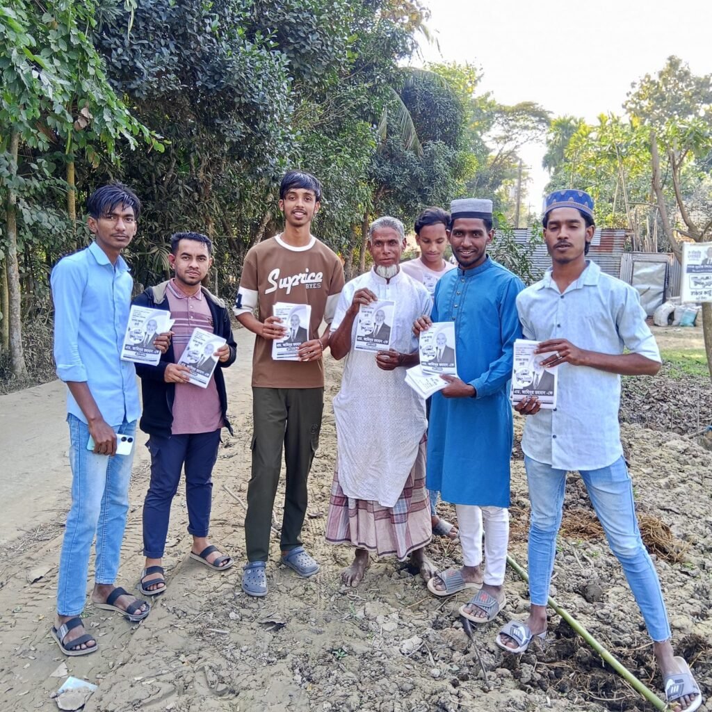 May be an image of one or more people and text